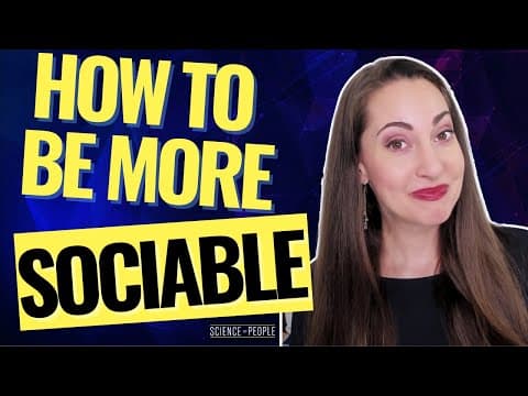 10 Steps To Being More Sociable thumbnail