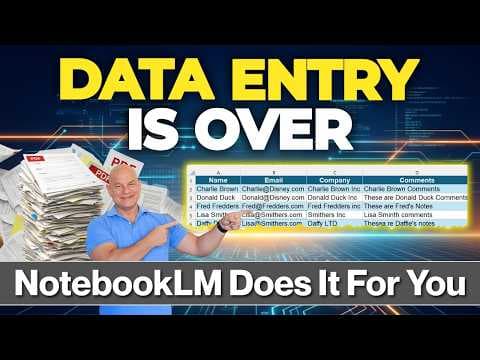 Stop Typing Data: NotebookLM Just Changed Everything thumbnail