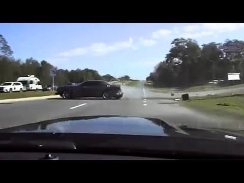 Suspect in Dodge Challenger Flees FHP Troopers, Causes Havoc thumbnail