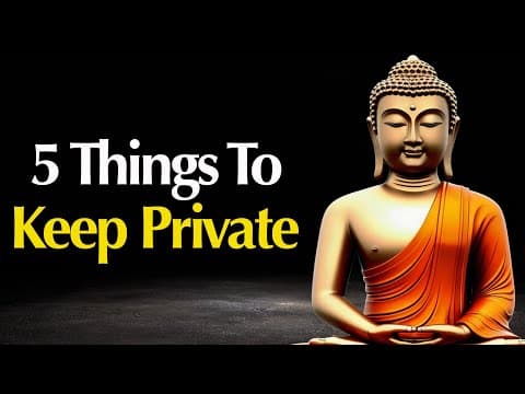 5 Things You Should Never Share | Buddhist Teachings for a Peaceful Life thumbnail