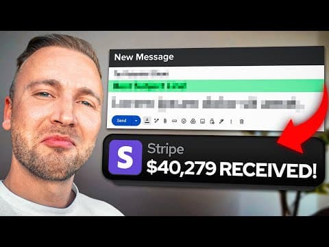 EASY Cold Email Strategy That'll Make You $40k+/mo thumbnail