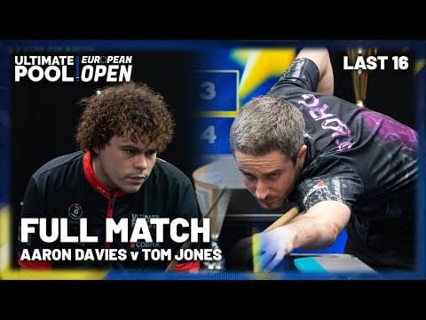 FULL OF TWISTS AND TURNS | Aaron Davies v Tom Jones | European Open | Last 16 thumbnail