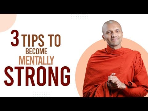 3 Tips to Become Mentally Strong | Buddhism In English thumbnail