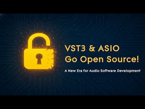 Steinberg Just Changed The Game!  (VST3 & ASIO Go Open Source) thumbnail