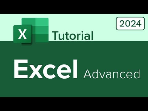 Excel Advanced Tutorial thumbnail