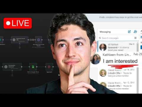 Build This Automated AI LinkedIn DM System in 1 Hour (N8N) thumbnail