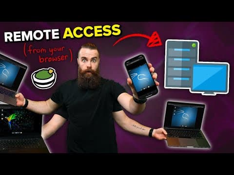 access EVERYTHING from your web browser!! (Linux and Windows Desktop, SSH) // Guacamole Install thumbnail
