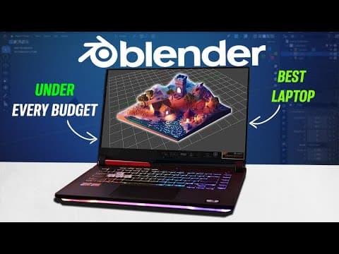 Best Budget Laptops for Blender & 3D Rendering (2025) – Top Picks for Every Budget! thumbnail