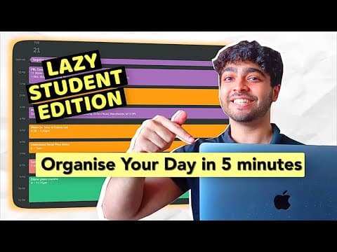 How to Organise Your Study Schedule in 5 minutes (Lazy Student Edition) thumbnail