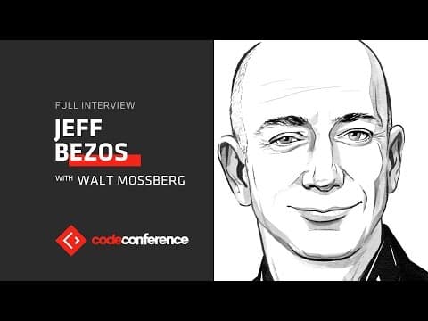 Jeff Bezos vs. Peter Thiel and Donald Trump | Jeff Bezos, CEO Amazon | Code Conference 2016 thumbnail