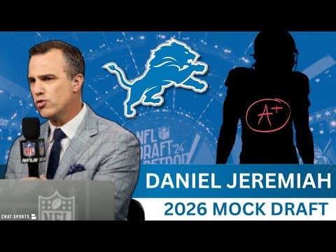 Daniel Jeremiah Has The Detroit Lions Selecting... thumbnail