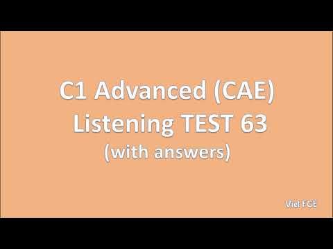 C1 Advanced (CAE) Listening Test 63 with answers thumbnail