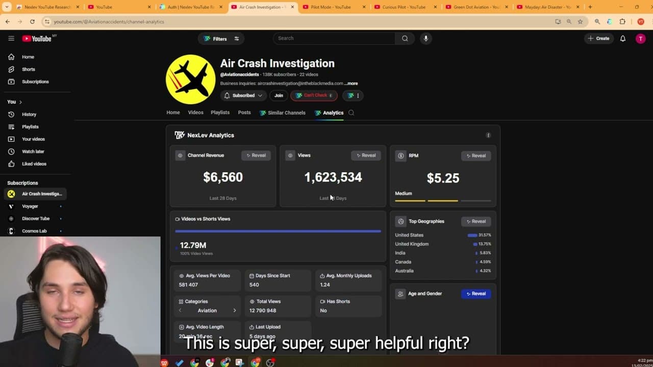 YouTube video player