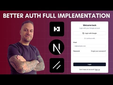 Your Complete Guide To Next.js Authentication With Better Auth thumbnail