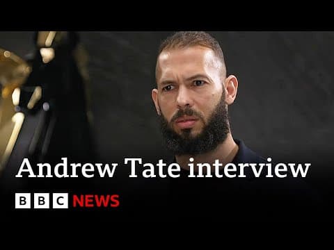 Andrew Tate BBC interview: Influencer challenged on misogyny and rape allegations - BBC News thumbnail