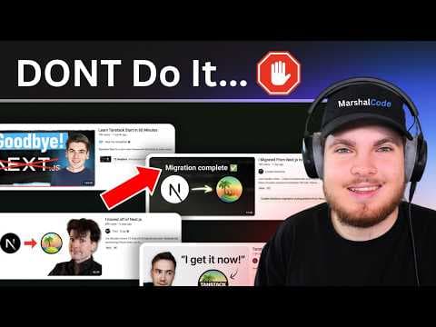 Why I'm NOT Switching to TanStack Start (Yet) thumbnail