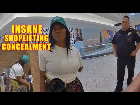 Outrageous Concealment - Woman Steals Over $1100 of Items and Hides Them in Her Skirt thumbnail