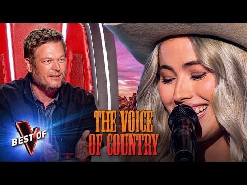 Legendary COUNTRY MUSIC Blind Auditions on The Voice 🤠 thumbnail