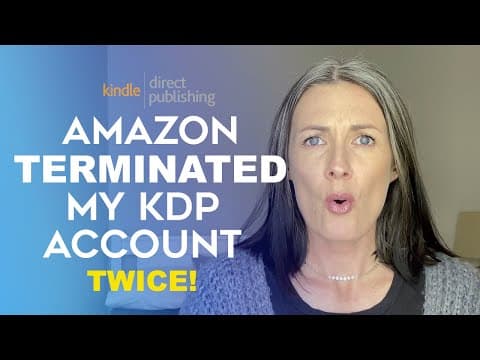 My Amazon KDP Account Was Terminated Twice!! Mistakes to Avoid When Publishing Low Content Books thumbnail