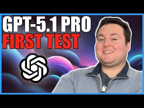ChatGPT-5.1 PRO First Test – Is THIS Worth $200 A Month? thumbnail