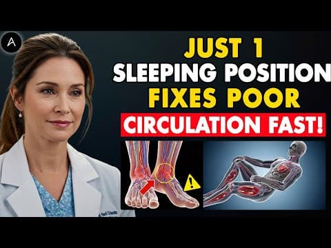 Seniors, THIS Sleeping Position to Increase Blood Flow in Legs Fast | Senior Health thumbnail
