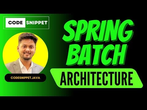 Spring Batch Part 1:  Architecture Overview thumbnail