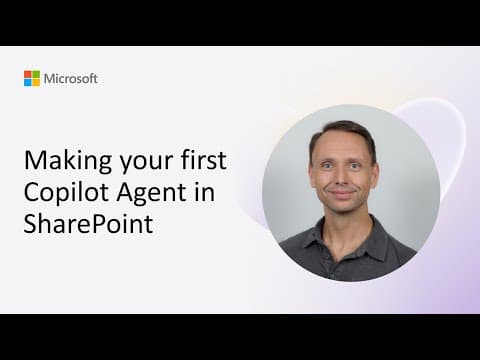 Making your first Copilot Agent in SharePoint thumbnail