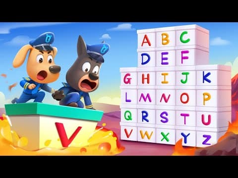ABC Surprise Box | A to Z!  Kids Learn English Alphabet | Educational Cartoon | Sheriff Labrador thumbnail