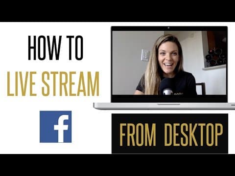 How to Live Stream on Facebook from your Desktop with OBS (Open Broadcast Software) thumbnail