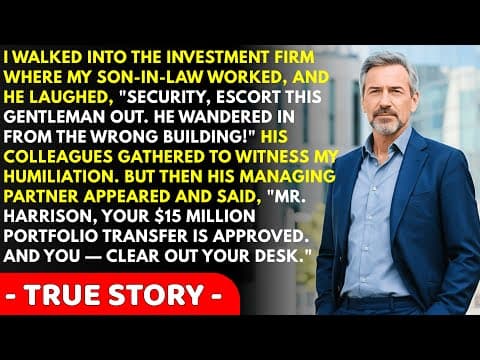 My Son-In-Law Mocked Me at His Investment Firm, But When His Boss Saw Me... thumbnail
