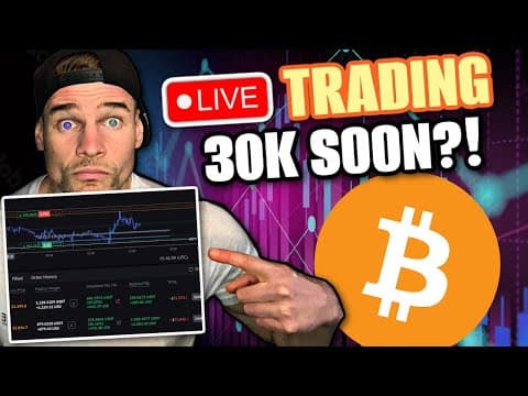 🔴 LIVE - BITCOIN TRADE | BITCOIN PUMPING TO 30K thumbnail