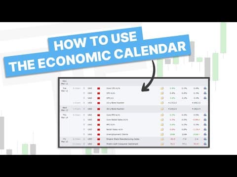 How To Use The Economic Calendar For Trading thumbnail