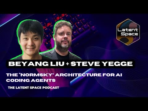 The "Normsky" architecture for AI coding agents — with Beyang Liu + Steve Yegge of SourceGraph thumbnail