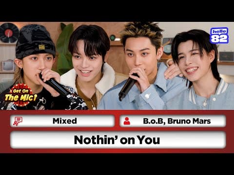 Does Jay Park's new boy group, LNGSHOT, know the lyrics to Nothin' on You?❤️🎤 | Get On The Mic! thumbnail