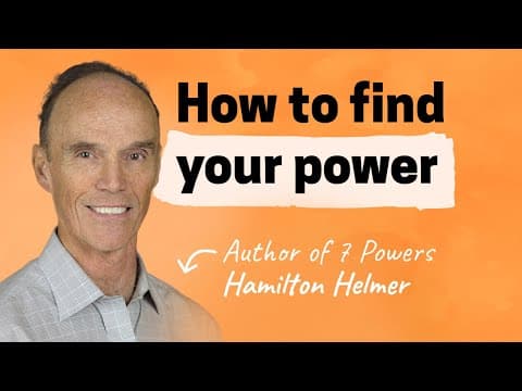 Business strategy with Hamilton Helmer (author of 7 Powers) thumbnail