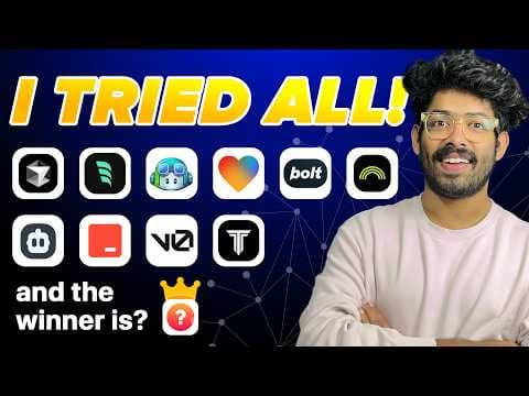 I Compared 7 VIBE CODING Tools To Find The Best AI Code Editor! thumbnail