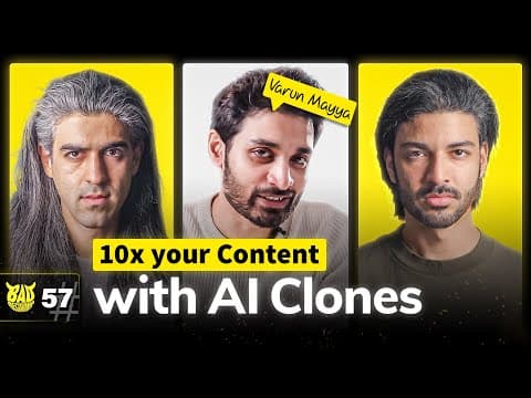 The Founder who AUTOMATED Content Creation using AI with Varun Mayya | Bad Decisions Podcast #57 thumbnail