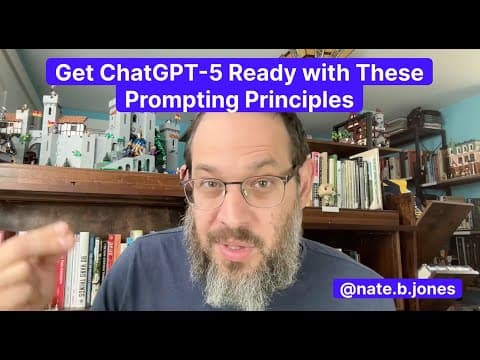 How to Get ChatGPT-5 Ready: Prompting Principles for o3, Claude Opus 4, and Gemini 2.5 Pro thumbnail