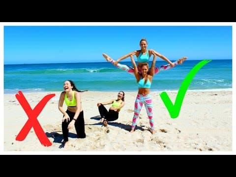 EXTREME YOGA Challenge TWINS Vs Sisters! thumbnail