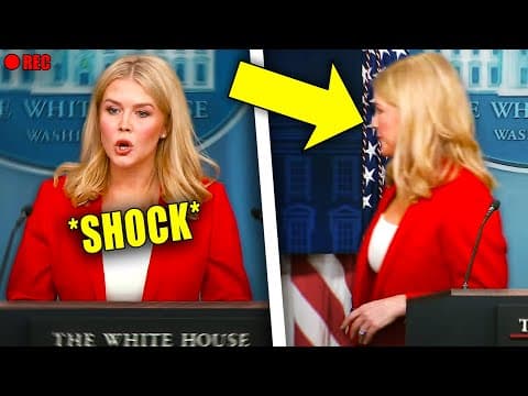 Reporters AUDIBLY GASP as White House Presser TAKES SHOCK TURN! thumbnail
