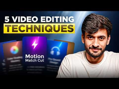 5 Techniques That Will Make You Better Than 92% of Video Editors | thumbnail