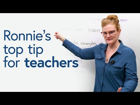 Ronnie’s #1 Tip for Teachers thumbnail