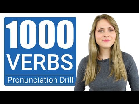 1000 Most Common English VERBS | Practice British Pronunciation Vocabulary Drill thumbnail
