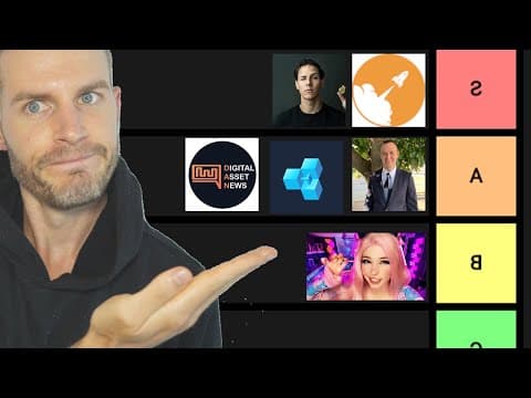 Crypto Youtuber Tier List thumbnail