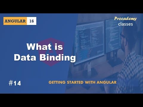 #14 What is Data Binding | Angular Components & Directives | A Complete Angular Course thumbnail