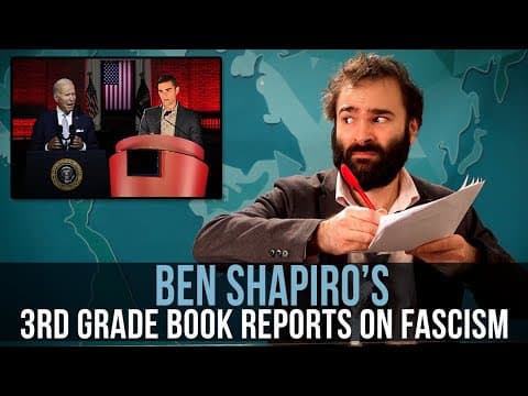 Ben Shapiro's 3rd Grade Book Reports On Fascism – SOME MORE NEWS thumbnail
