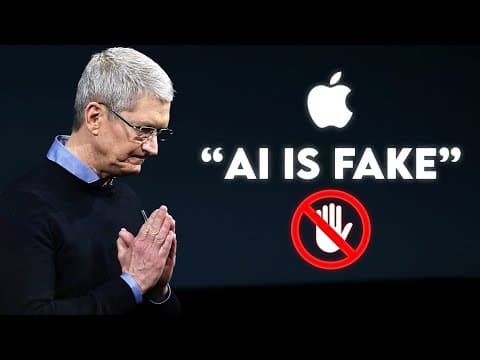 Apple Just SHOCKED Everyone: AI IS FAKE!? thumbnail