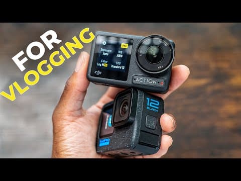 BEST Vlog Camera? DJI Osmo Action 4 vs GoPro HERO 12 thumbnail