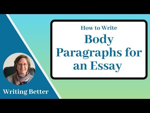 4. How to Write Body Paragraphs for an Essay thumbnail