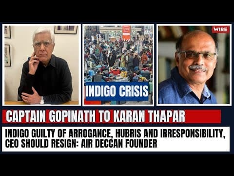 IndiGo guilty of arrogance, hubris and irresponsibility, CEO should resign: Air Deccan Founder thumbnail